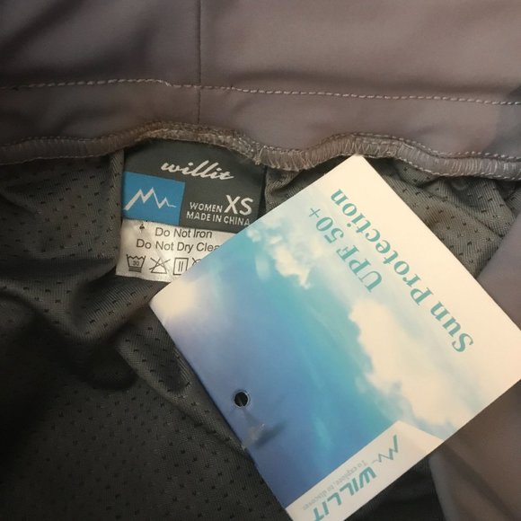 Willit Womens Grey UPF 50+ Sun Protection Drawstring Hiking Shorts Size XS - Picture 4 of 4